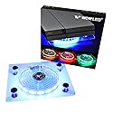 WOWLED Cooling Fan Mini 3 Keys Control Gaming USB RGB LED Cooler Thermal Fan Pad for PS4 PlayStation 4 Xbox One X Consoles Laptop Notebook PC CPU