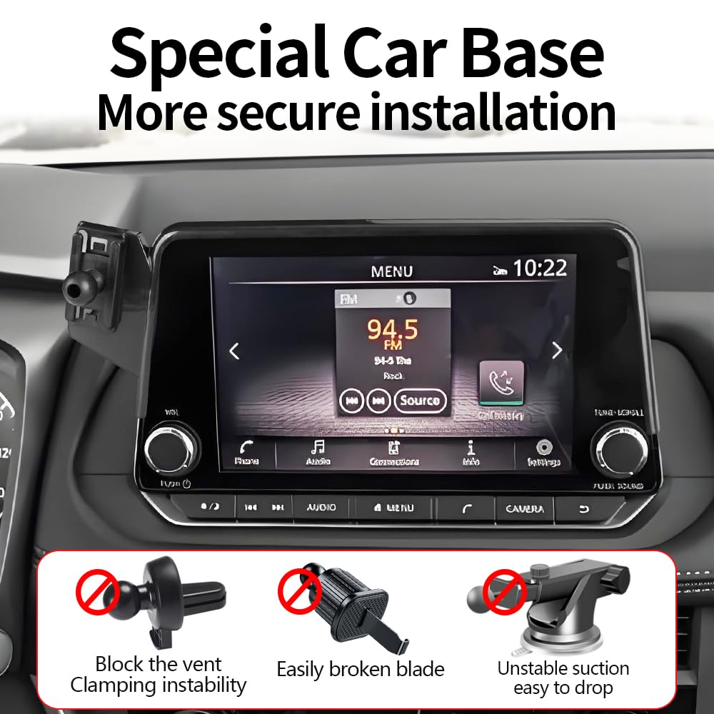 LUNQIN Magsafe Car Magnetic Phone Mount for Nissan Rogue 2021-2026 and Altima 2019-2026 and Sentra 2020-2025? 8-inch Screen ? Auto Accessories Best