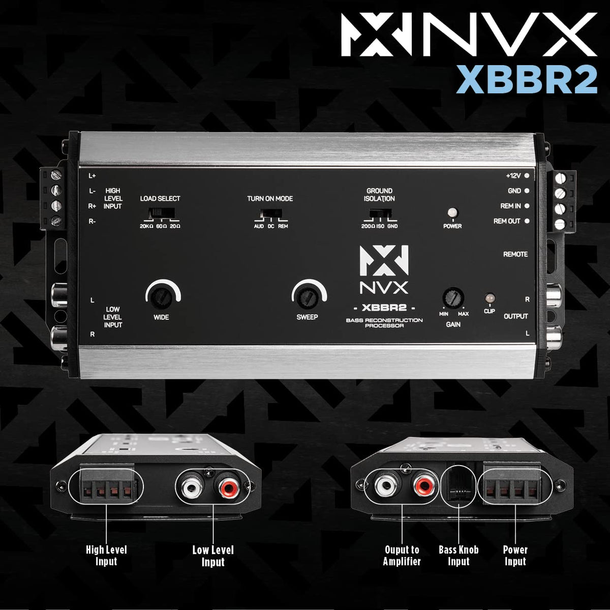 NVX XBBR2 X-Series 2-Channel Bass Restoration Processor