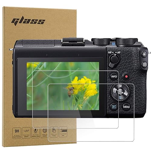 Macolink Screen Protector for Canon EOS M6 / M6 Mark II / M100 M50 (KISS M) / Panasonic Lumix DMC-GX8 Anti-Scratches Tempered Glass Protective Film (2