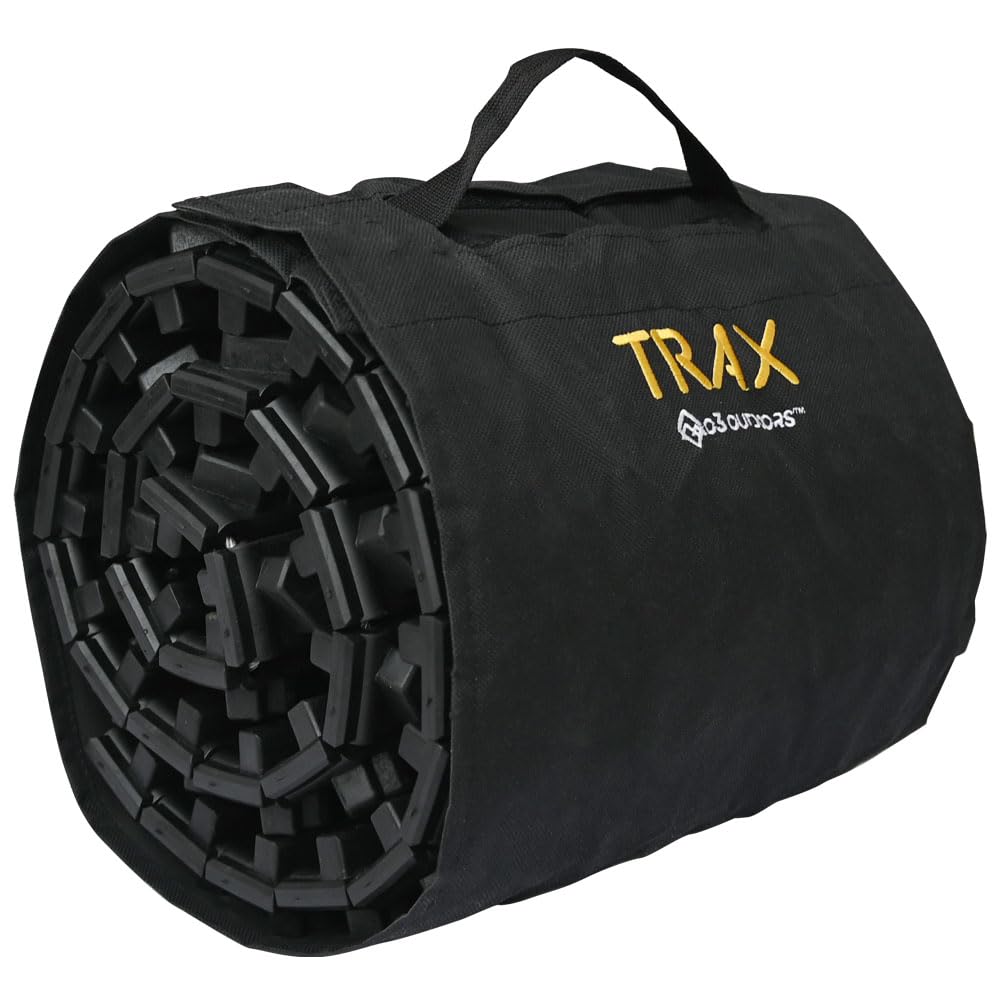 O3 Outdoors Off-Road Trax Traction Device, Single Unit, Recovery Tracks 4X4 Jeep Truck Tire Traction, 48" Long, Carrying Bag, Designed