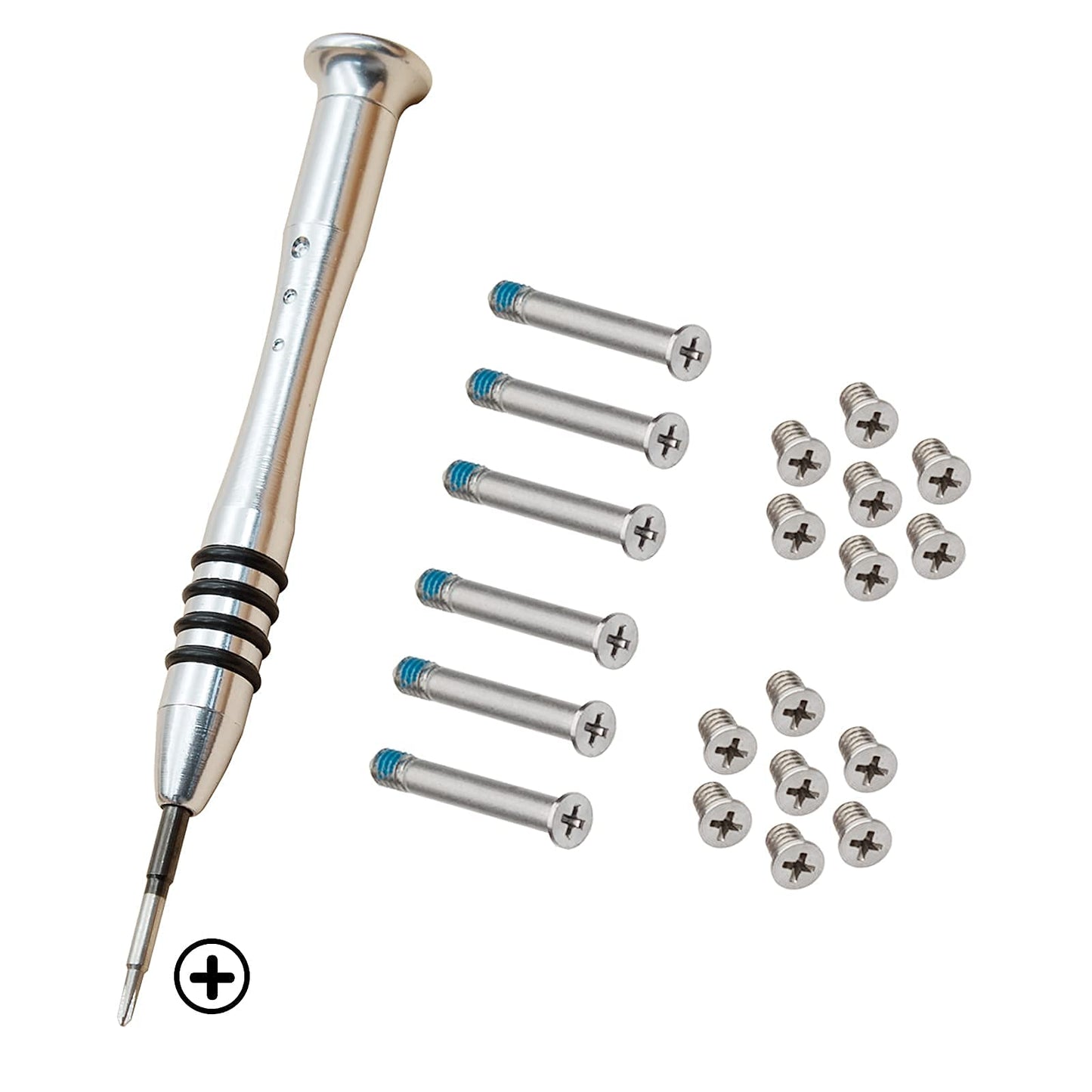 shinedisk 2 Sets Replacement Screws with Screwdriver for MacBook Pro 13" 15" 17" A1278 A1286 A1297 2009-2012, Unibody Bottom Case Cover Phillips