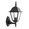 SAFAVIEH Lighting Collection Rhion Black Outdoor Wall Sconce Set of 2 Light Fixture (LED Bulbs Included)