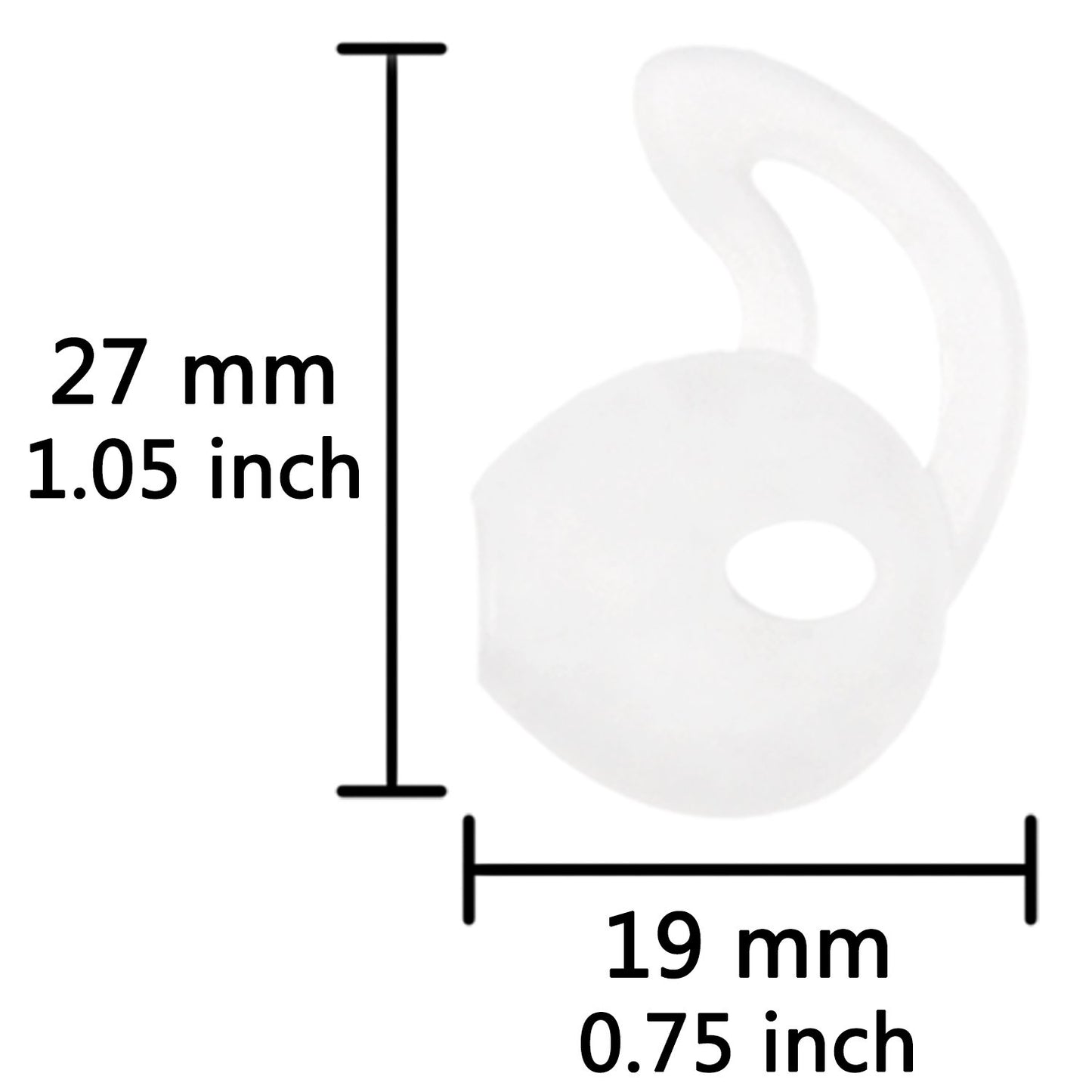 ALXCD Ear Gel for iPhone Earpods, Ear Buds Tips, 4 Pair Anti-Slip Soft Silicone Replacement Earbud Tips for Earphone of iPhone7 SE 6s iPhone 6s Plus