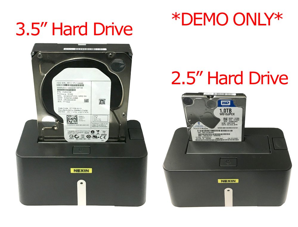 NEXIN NEX-DS1U3 USB 3.0 Hard Drive Docking Station + WL 5TB 3.5" SATA Hard Drive (Combo) - Retail