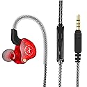 UrbanX iX2 Pro Dynamic Hybrid Dual Driver in Ear Musicians Earphones with Mic Tangle-Free Cable in-Ear Earbuds Headphones for Samsung Galaxy A51 5G UW