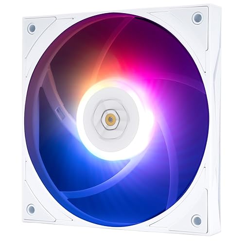Thermalright TL-H12015W-S PWM Fan-1900RPM Speed,Computer Cooling Low-Noise, 15mm Slim Cooling,PWM Controlled Cooler Fan,Single PC ARGB Fan for CPU