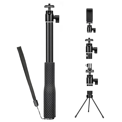 GEPULY 360° Underwater Selfie Stick with Tripod Stand for GoPro Hero 13 12 11 Diving Extension Stick Pole Monopod for Insta360 Ace Pro DJI OSMO Action