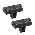 2-Pack Action 5 Pro Magnetic Adapter Mount for DJI OSMO Action 5 Pro Quick Release Mount, Action 4/Action3, with Dual-Claws for DJI Action Camera