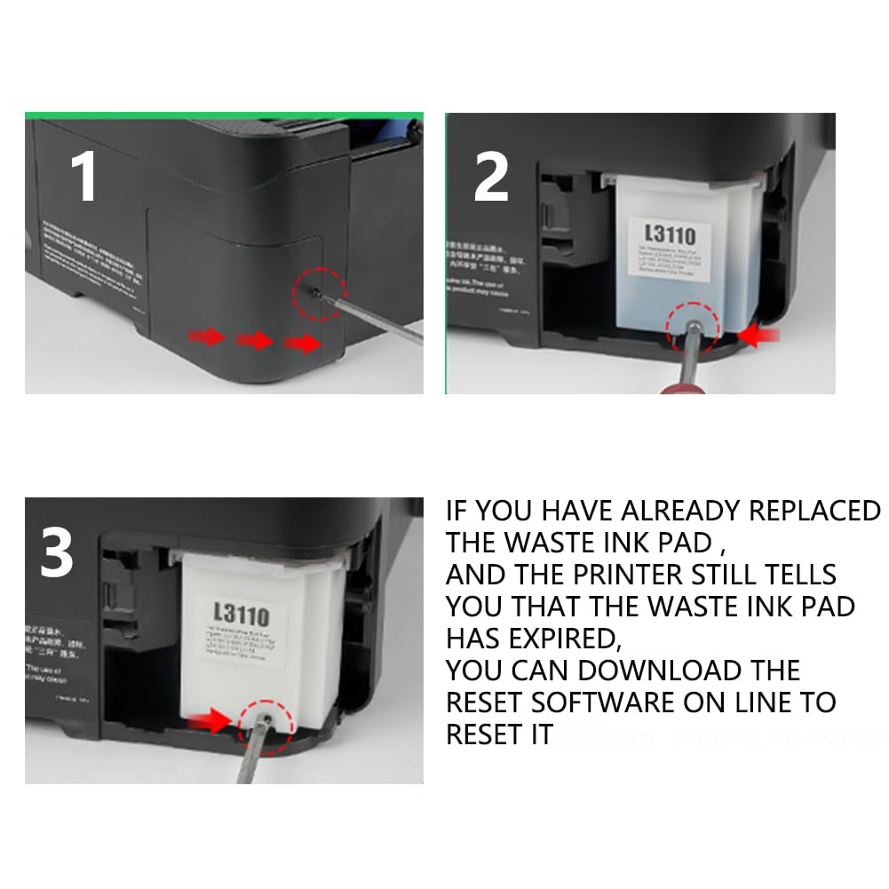 buyink Waste Ink Pad Replacement for ESON Ecotank ET-2800 ET-2803 ET-2720 ET-2711 ET-4700 L3110 L3210 L3150 L3250 etc. Printers