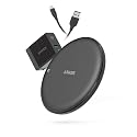 Anker Wireless Charger, PowerWave 7.5 Pad with Internal Cooling Fan, 7.5W for iPhone 11, 11 Pro, 11 Pro Max, XS Max, XR, XS, X, 8, 8 Plus, 10W