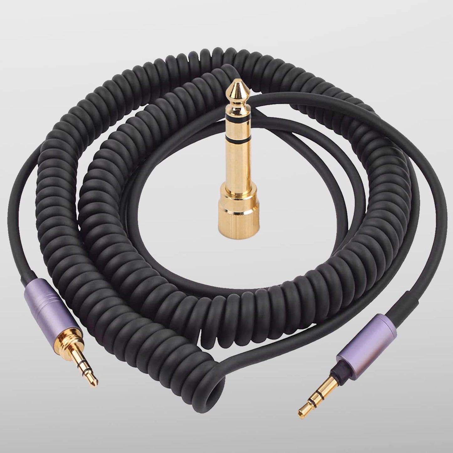 FAAEAL WH-1000XM3 Coiled Audio Cable Compatible with Sony WH-1000XM4 WH-1000XM5 MDR-XB950B1 Headsets,Audio-Technica ATH-M50xBT2…