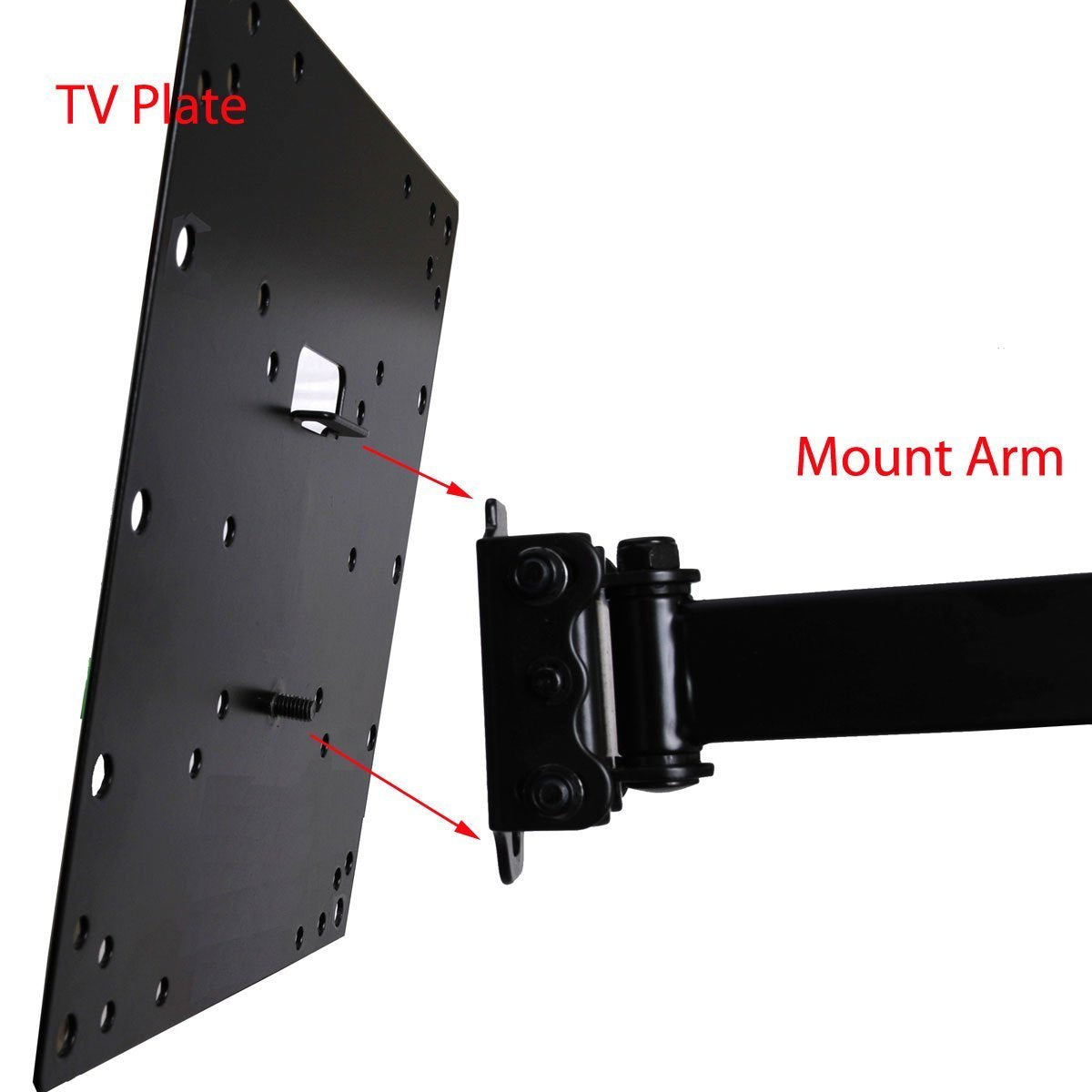 VideoSecu Full Motion TV Wall Mount for Most 24 28 32 37 39 40 42 43 47 48 49 50 55 LCD LED Flat Panel HDTV TV Tilt Swivel Articulating Mount Bracket