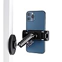 Gym Magnetic Phone Holder Mount with 360° Adjustable Dual Ballhead Magic Arm, Magnet Base Phone Mount for Gym Equipment, Refrigerator, or Any Ferrous