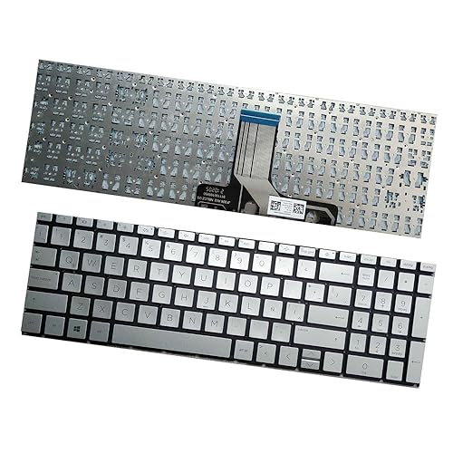 Laptop Replacement Silver Keyboard Compatible for HP 17-CN 17-CN000 17-CN0023DX 17-CP0006DS 17-CP0007DS 17-CP0008DS 17-CP0009DS 17-CP0010DS