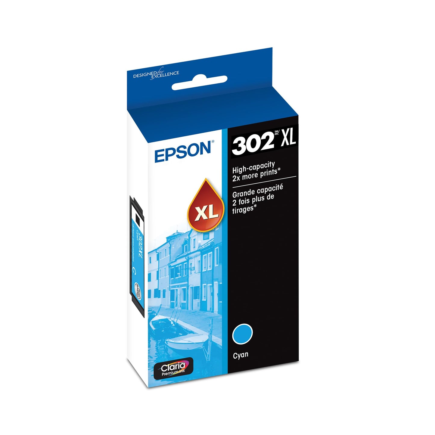 Epson T302XL220 Claria Premium High-capacity Ink Cartridge - Cyan