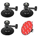 3 Pack Flexible Adhesive Helmet Mounts, Sticky Helmet Camera Mount Kit with Large Base, Accessories for Gopro Hero13/12/11/10/9/8 Max DJI Action 5 Pro