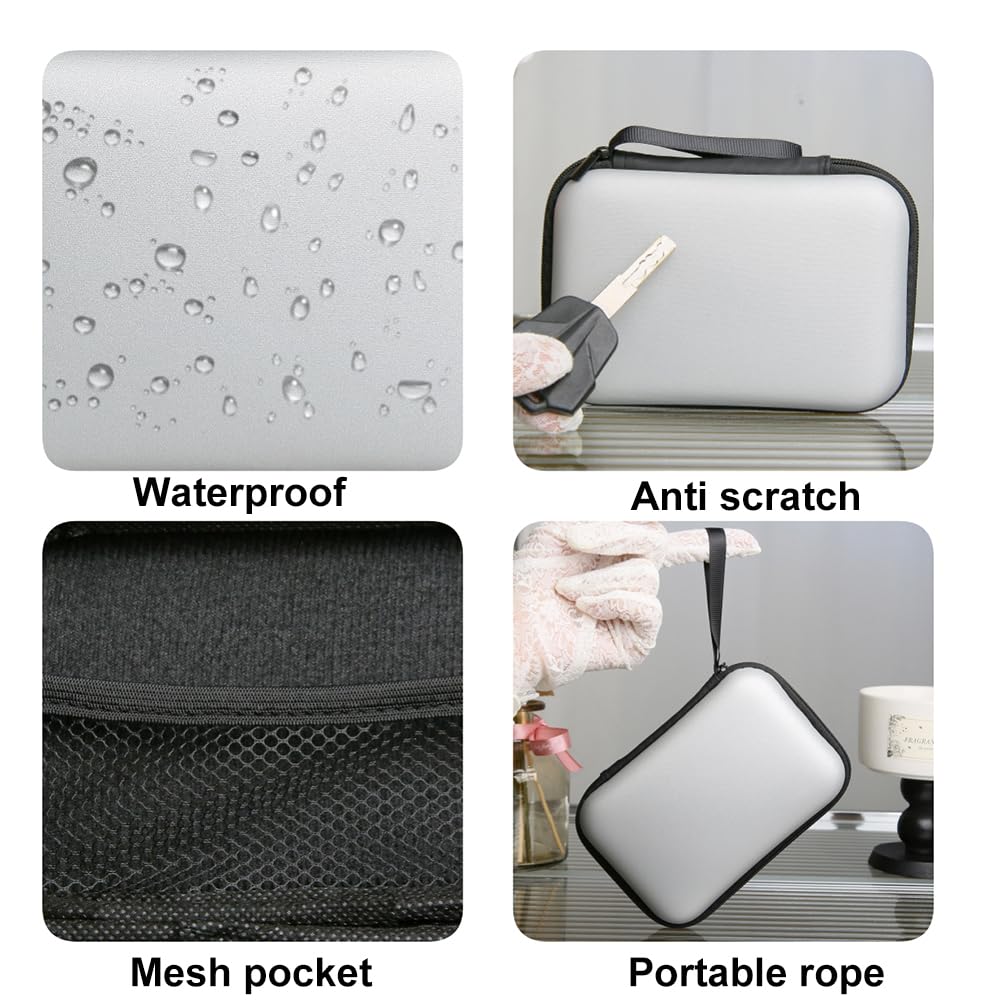 SDTAHEAD Charger Protector Bag Set with Silicone Charger Cover Snapback Charger Cable Winder, Travel Carrying Storage Bag with Charger Saver Organizer