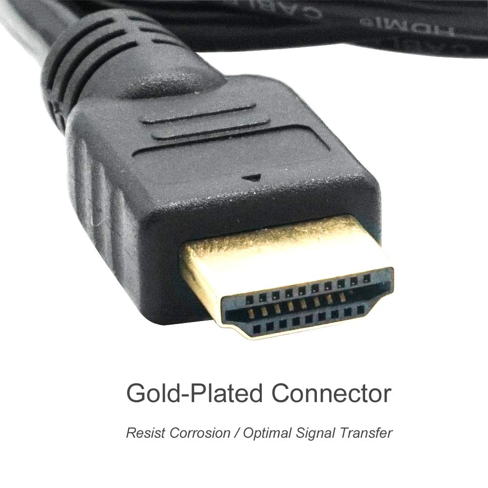 CamDesign 1.5M (5FT) 3-in-1 High Speed HDMI to Mini/Micro HDMI Gold-Plated Adapter Converter Cable Kit Compatible with HDTV/Tablet/PC/Computer/Xbox