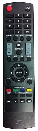 GJ221 Universal Remote Control for Sharp LCD TVs