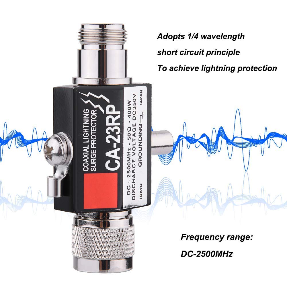 400W Protector 50? DC-2500MHz Coaxial Arrestor N Male to N Female Coaxial Arrestor