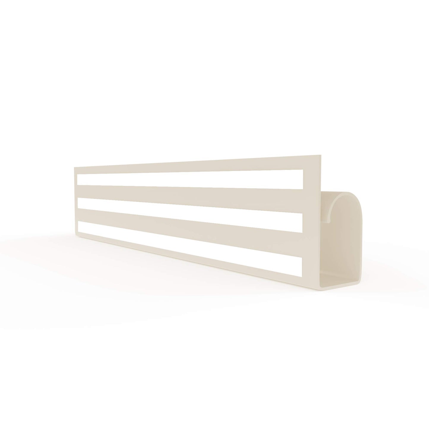 Electriduct Large Hook Channel Cable Raceway Desk Cord and Wire Organizer - 45 Inch - Ivory
