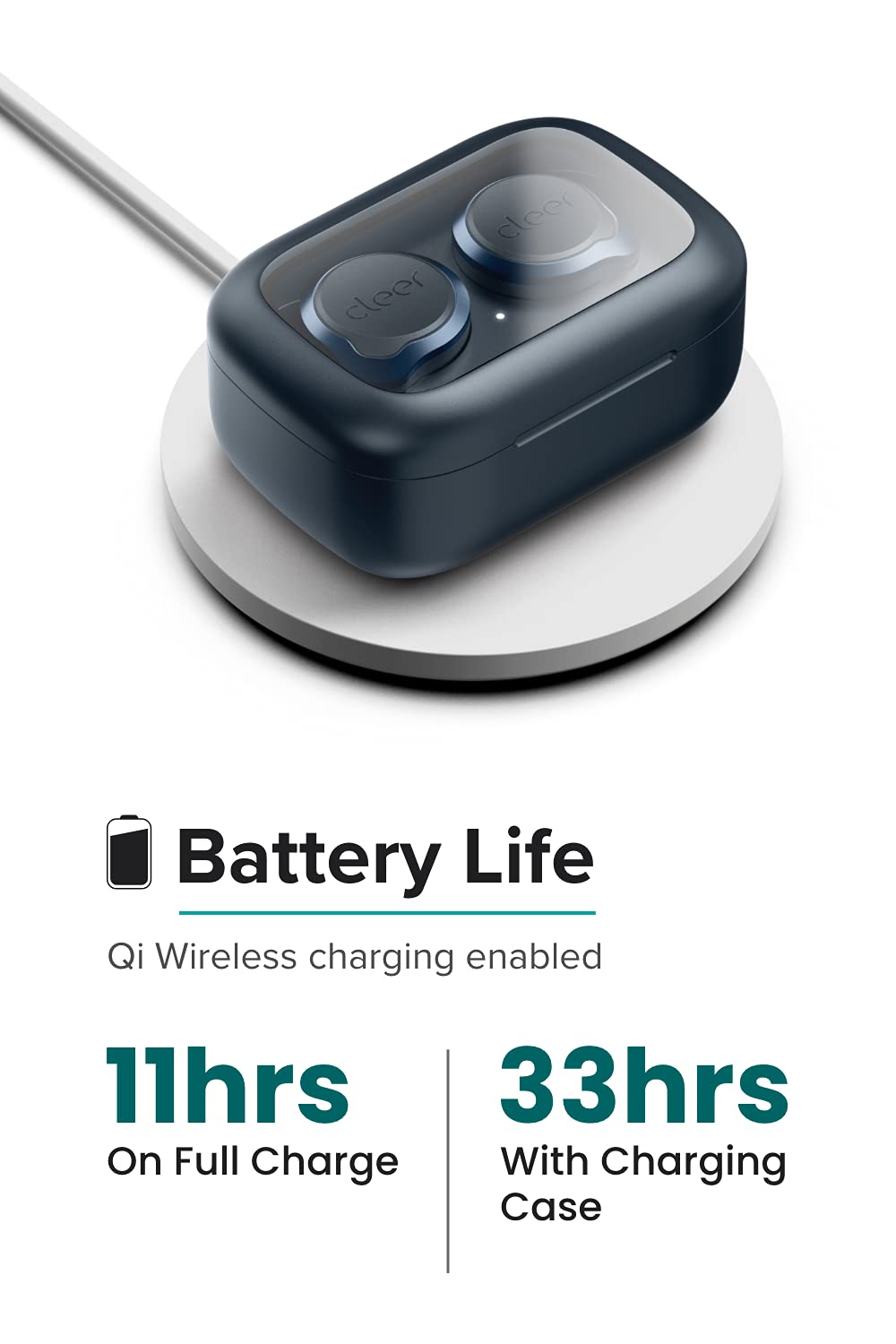 Cleer Audio Ally Plus II True Wireless Noise Canceling Earbuds, 33 Hours of Playtime, IPX4 Sweat Resistant, Crystal Clear Voice with Echo and Noise…