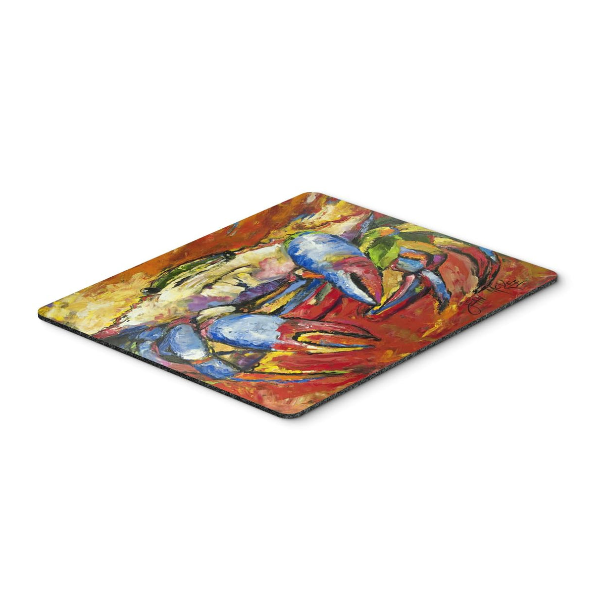 Caroline's Treasures JMK1107MP Blue Crab Red Mouse Pad, Hot Pad or Trivet for Home Office Gaming Working Computers Laptop Mouse Mat,Washable Large
