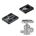 Fotopro 50mm arca Swiss Plate with 1/4 Inch Screw Universal Quick Release Plate for DSLR Camera Tripod Ball Head