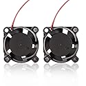 Zittop 2 Pieces BXR 25mm X 25 X 10 Brushless Cooling Fan Small Micro Flow CFM 12v C11