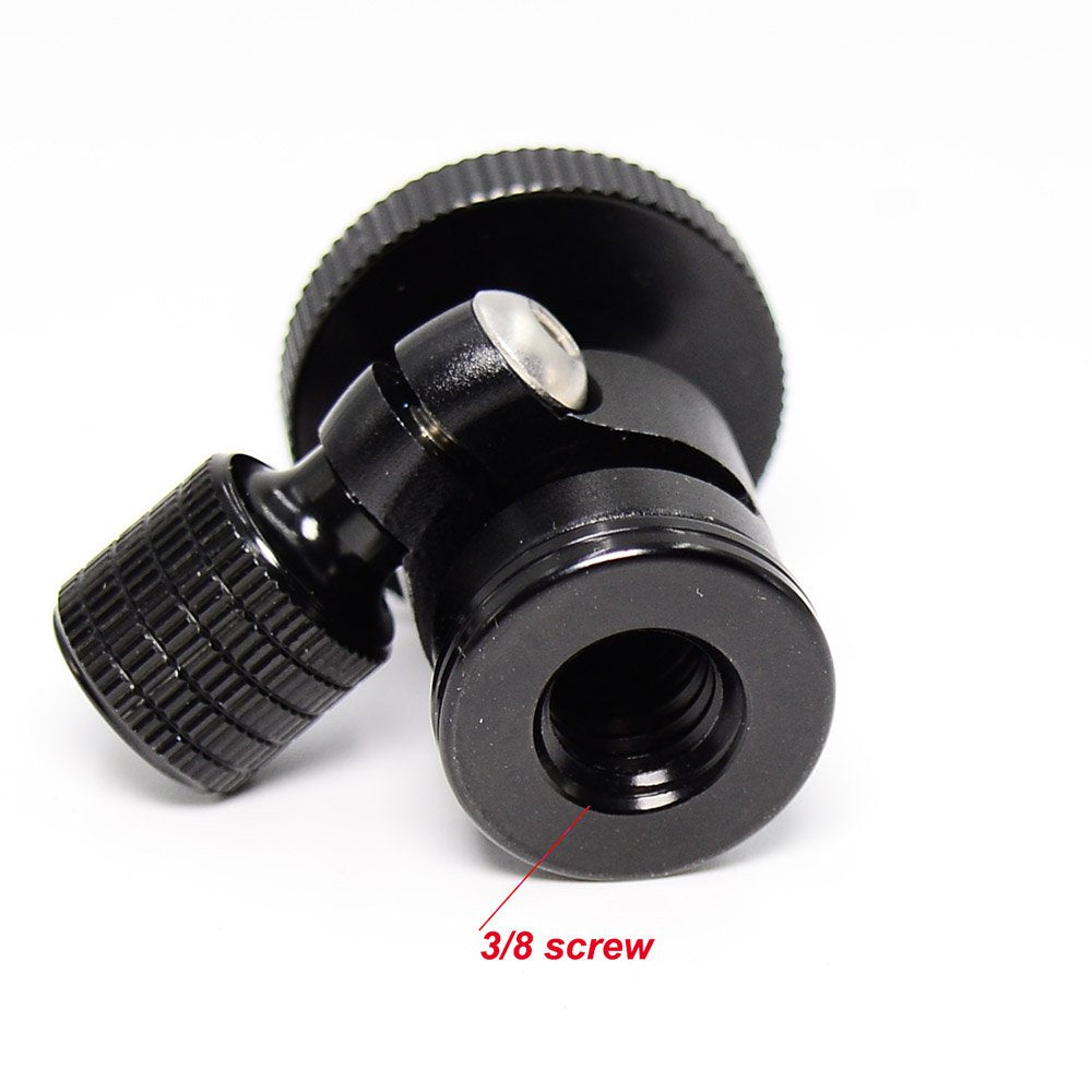 koolehaoda 3/8 Mini Ball Head for Camera Tripod Monopod (3/8 Ball Head)