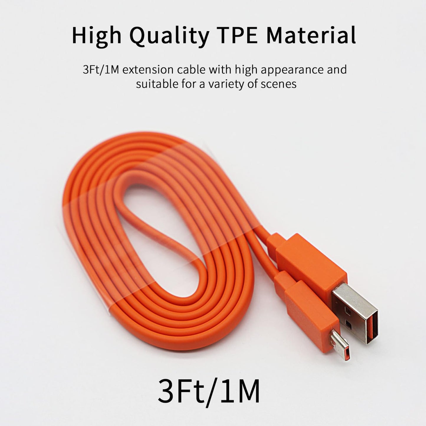 Charger Charging Cable Compatible for Ring Enabled Video Doorbell (Released in 2020) 2/3/3 Plus/ 4, Peephole Cam, Doorbell Pro, Camera Battery