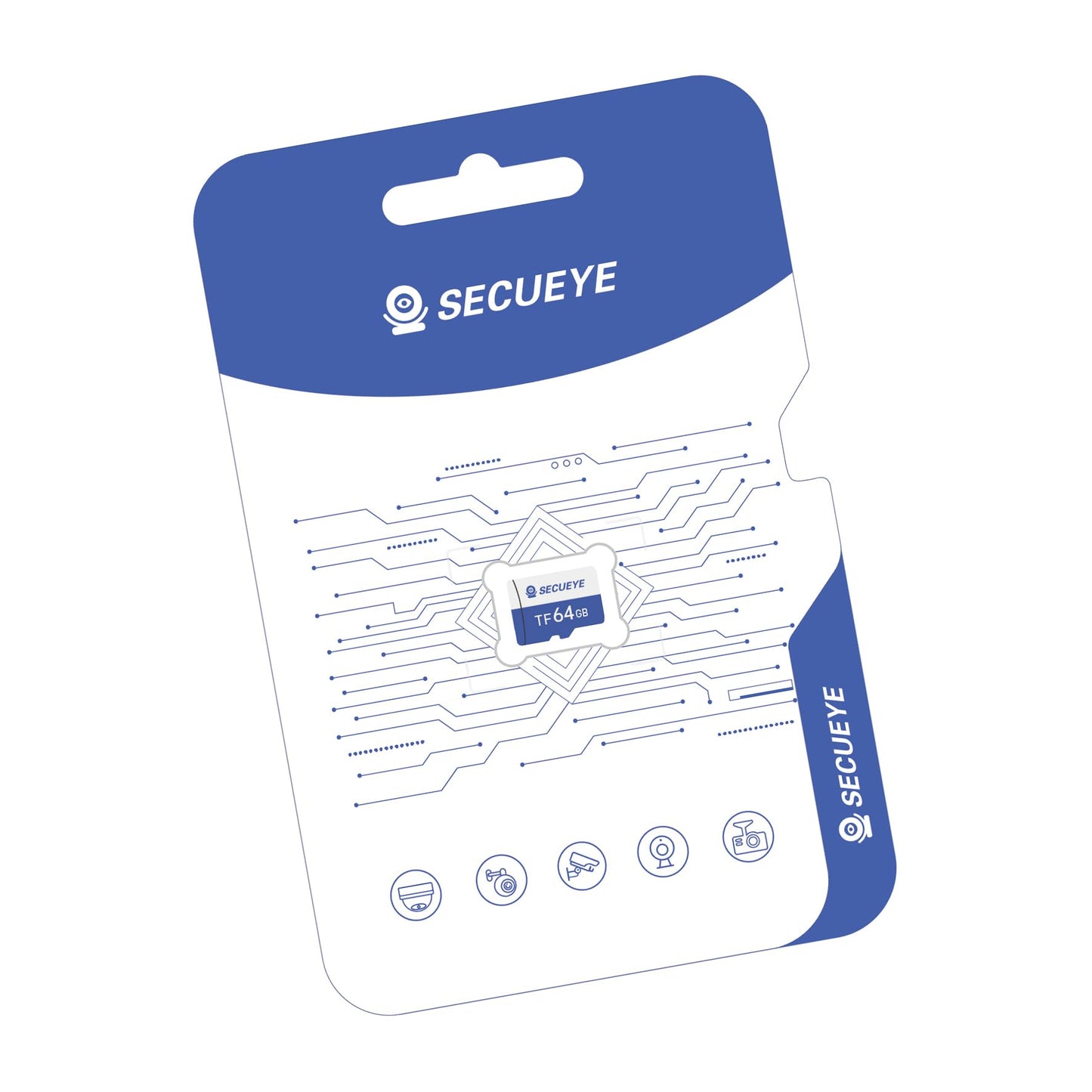 JOYNANO SECUEYE 64GB TF Memory Card Class 10 FAT32 High Speed Reading/Writing 24/7 Recording for Security Camera Dash Cam and More (64GB)
