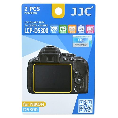JJC LCP-D5300 Guard Film Digital Camera LCD Screen Protector for Nikon D5300