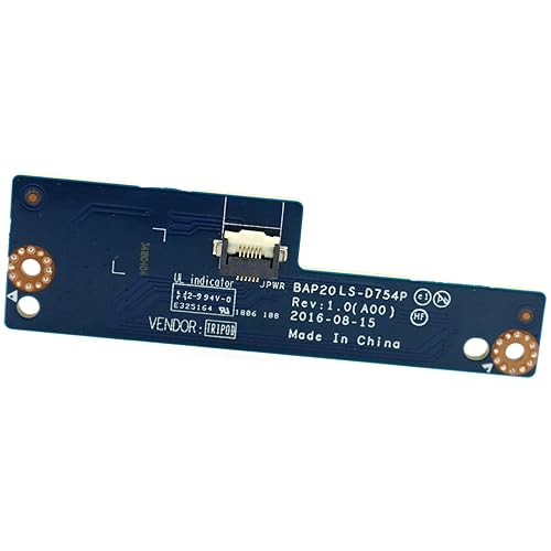 Deal4GO ON Off Power Button Board VIJP8 0VIJP8 BAP20 LS-D754P Replacement for Dell Alienware 15 R3 R4 17 R4 R5