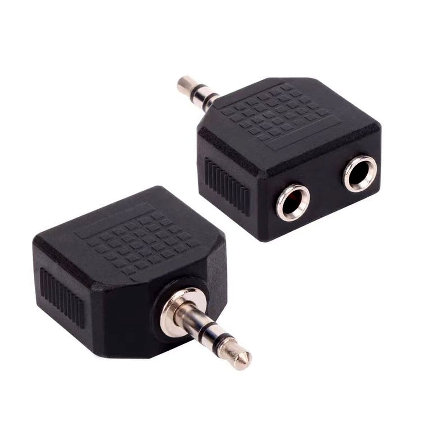 Sairps 3.5mm +Headphone +Splitter, Double Headphone Jack Adapter 3.5mm to 1/8 Adapter y Splitter-2 Pack