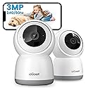 ieGeek Indoor Camera, 2K Cameras for Home Security, 5G Security Camera Indoor, 360° Pet/Dog/Baby Camera with Phone App, AI Tracking, 2-Way Audio