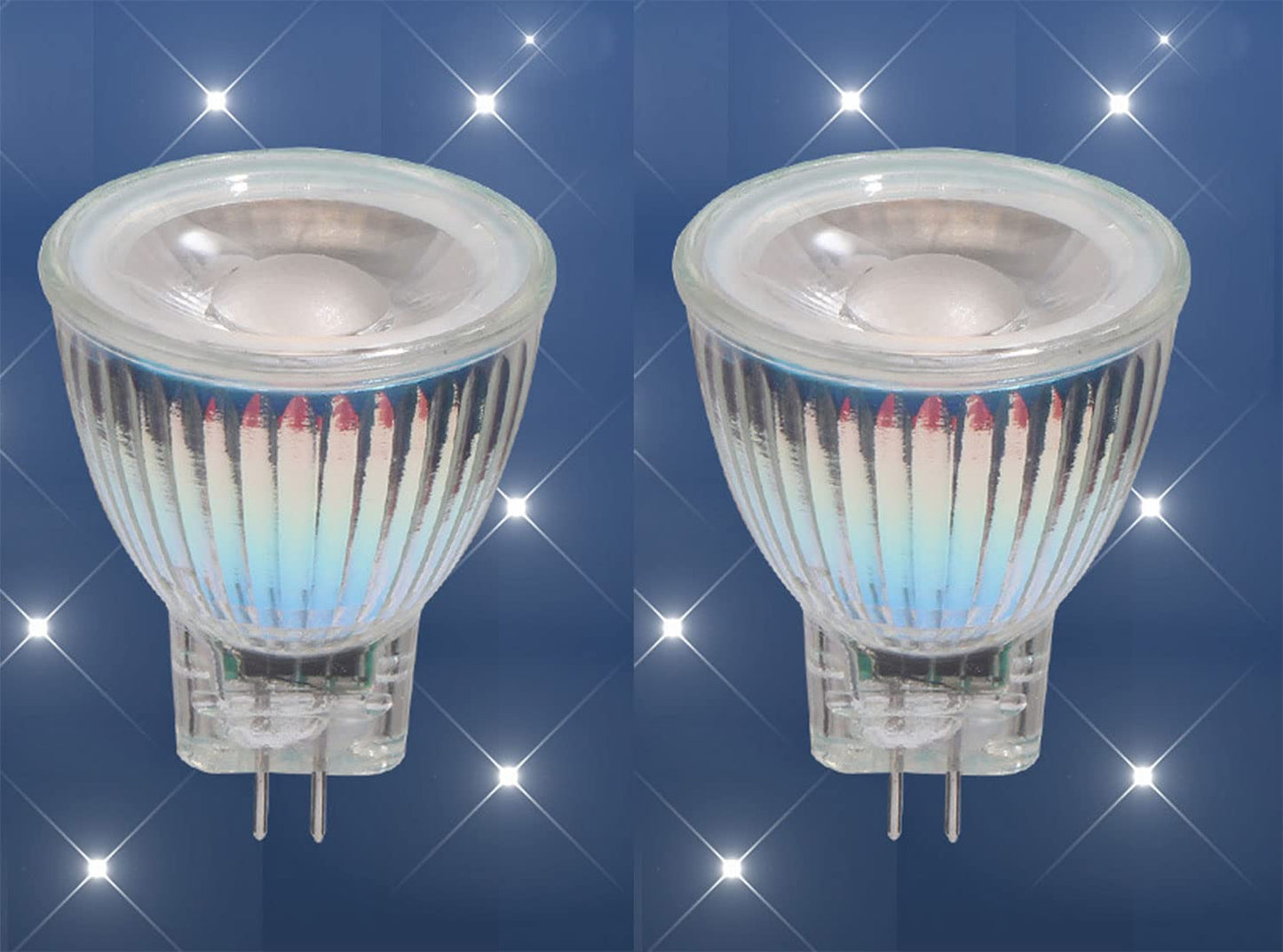 Edearkar MR11 LED Bulbs (6 Pack) 3W 12V GU4 Base 3000K Warm White MR11 GU4 LED Bulbs 50W Halogen Replacement Recessed Spotlight Track Light Landscape