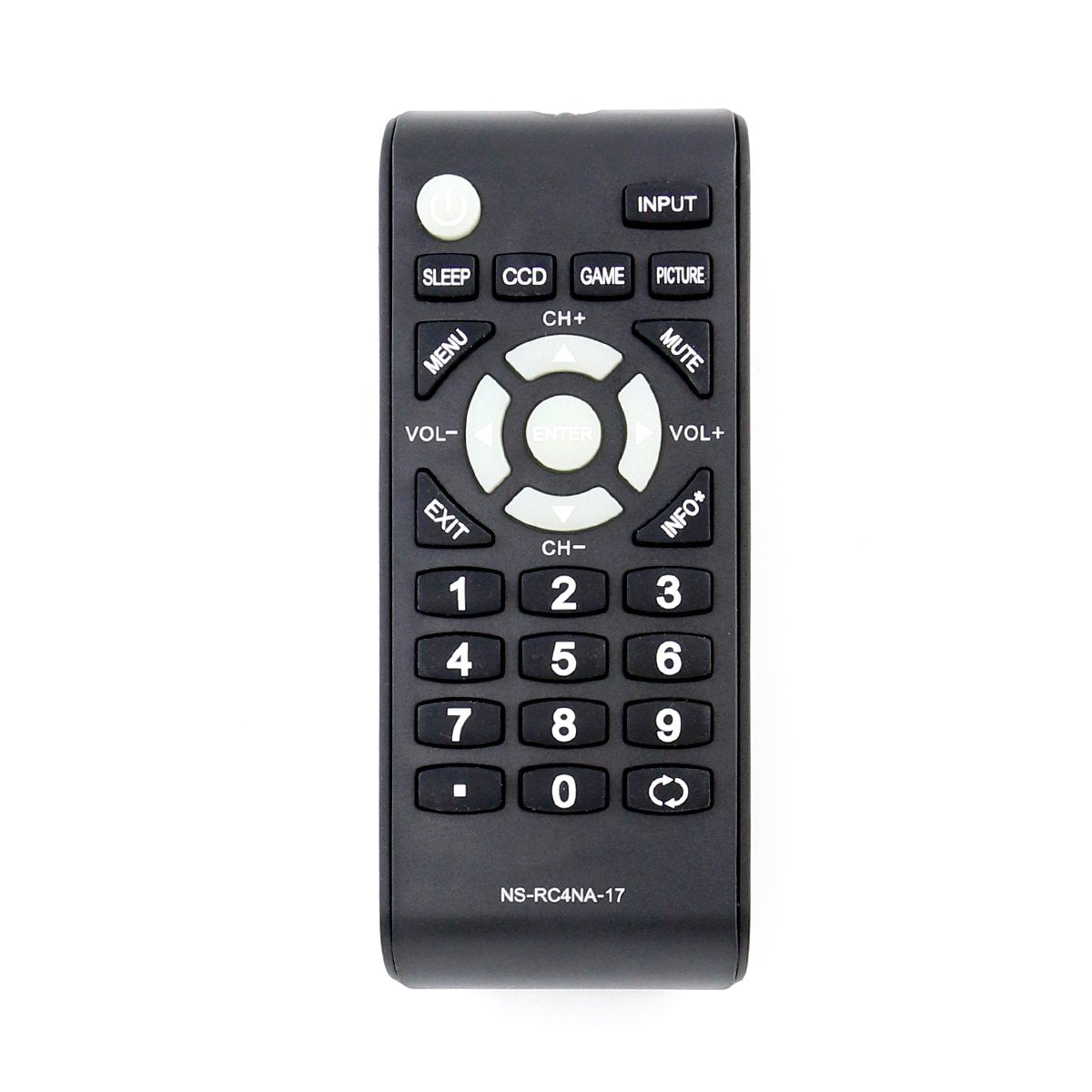NS-RC4NA-17 Replace Remote fit for Insignia TV NS-24D510MX17 NS-55D510NA17 NS-55D510MX17 NS-24D510NA17 NS-32D310MX17 NS-32D310NA17 NS-39D310NA17