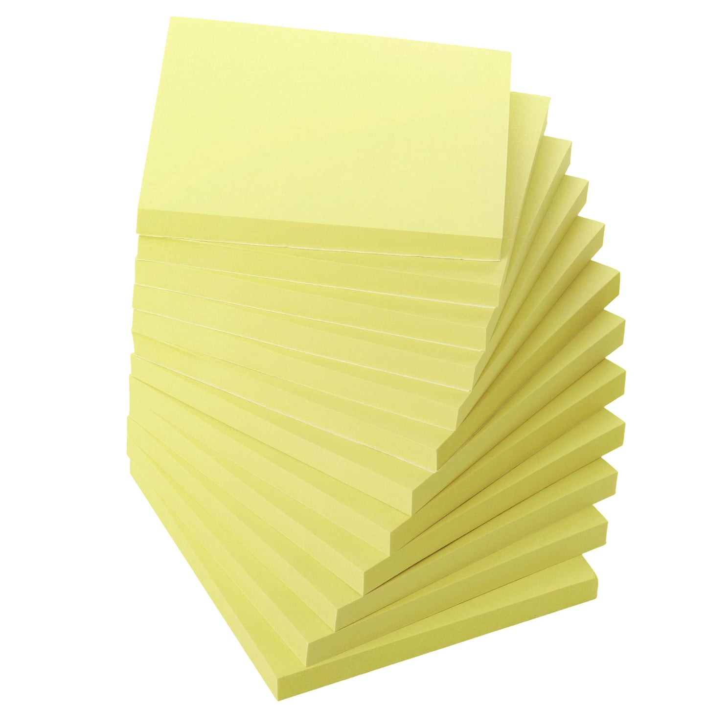 Mr. Pen- Sticky Notes, 3"x3", 12 Pads, 720 Sheets, Pastel Yellow Colors