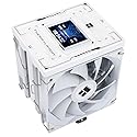 Thermalright Burst Assassin 120 Vision White CPU Cooler with 2.4-Inch 320x240 Resolution IPS Display LCD Screen, Double CPU Fans, 6 Heat Pipes