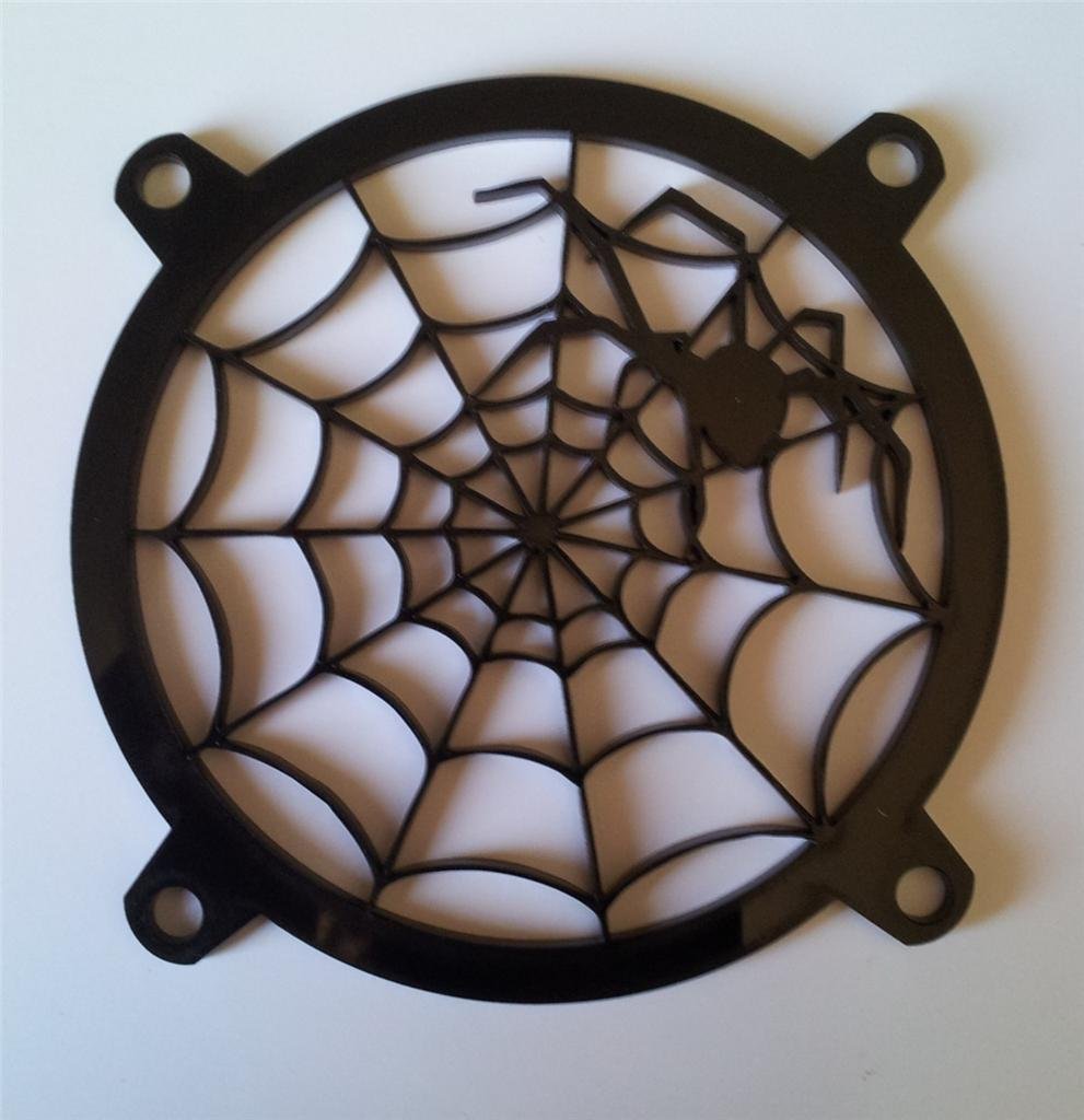 Custom Black Widow Web Computer Fan Grill 80mm