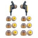 Klowcok Replacement Silicone Ear Tips for DEWALT Neckband Headphones, Not for DEWALT True Wireless Earbuds, Flexible Ear Cushions, 6 Pairs (S/M/L)