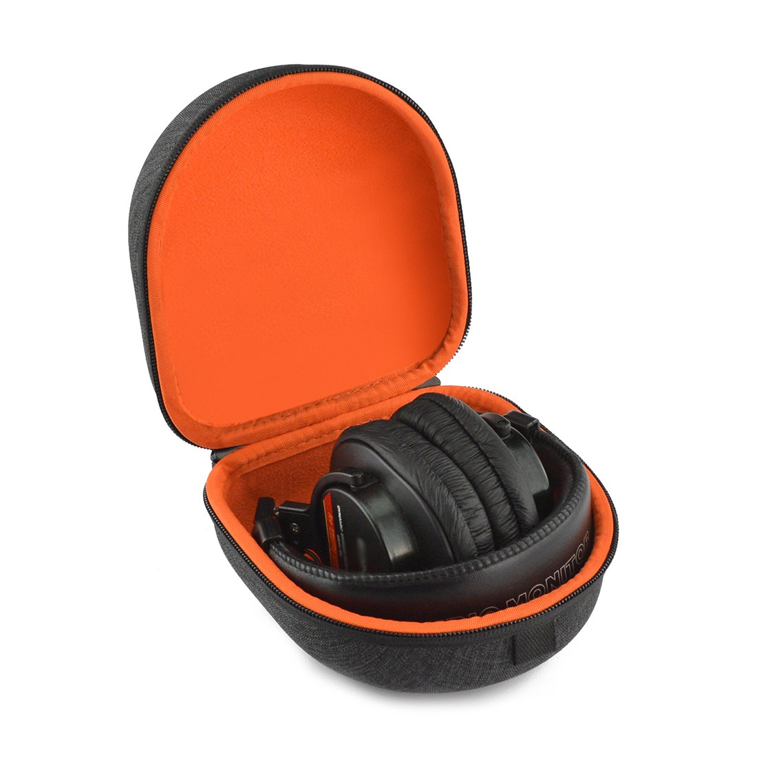 Geekria Shield Case Compatible with Sony MDR-V6, MDR-V900HD, MDR-7506 Headphones, Replacement Protective Hard Shell Travel Carrying Bag with Cable