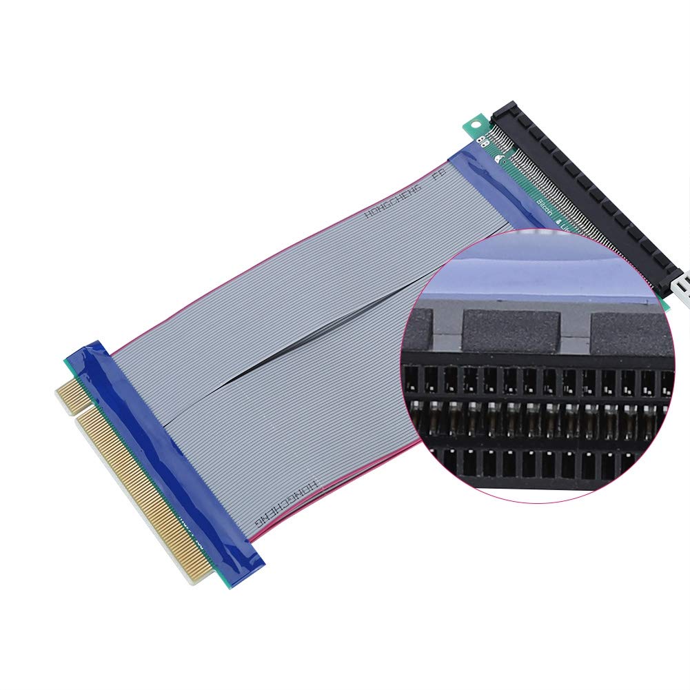 PCIE Riser Cable, 7.5Inch/19cm 16x High Speed Riser Cable - PCI Express Port GPU Extension Card