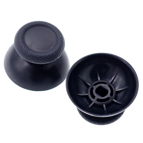 Deal4GO 2-Pack Thumbsticks Concave Rubber Analog Z-Sticks Replacement for PS5 & PS4 Controller Grips Sticks (Black)