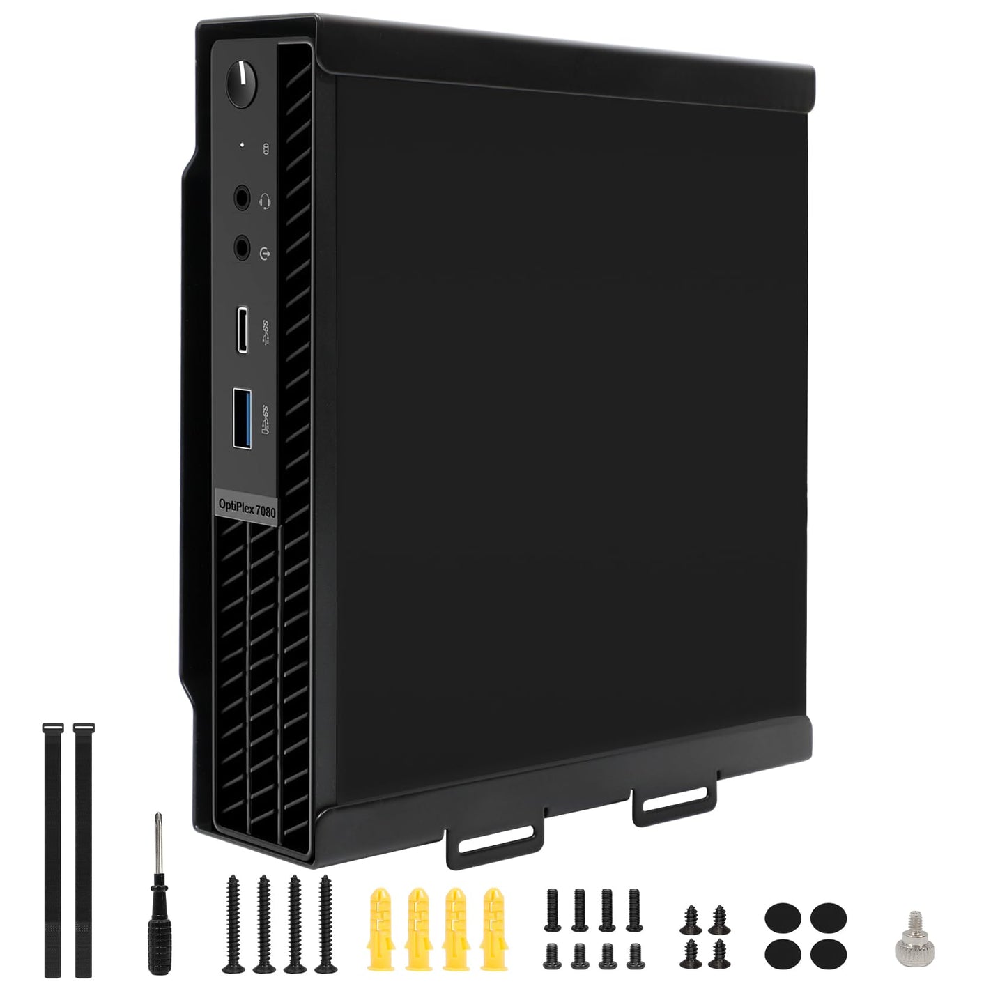 Mini PC Mount for Dell OptiPlex Micro Form Factor Case, Wall VESA and Under Desk Mount Fits DELL Micro PRO,Plus MFF