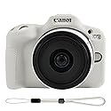 EONORY EOSR50 EOS R50 Camera Case Accessories Kit, Lightweight Silicone Protective Case with Strap Wrist, Anti-Scratch Slim Fit Soft Cover for Canon