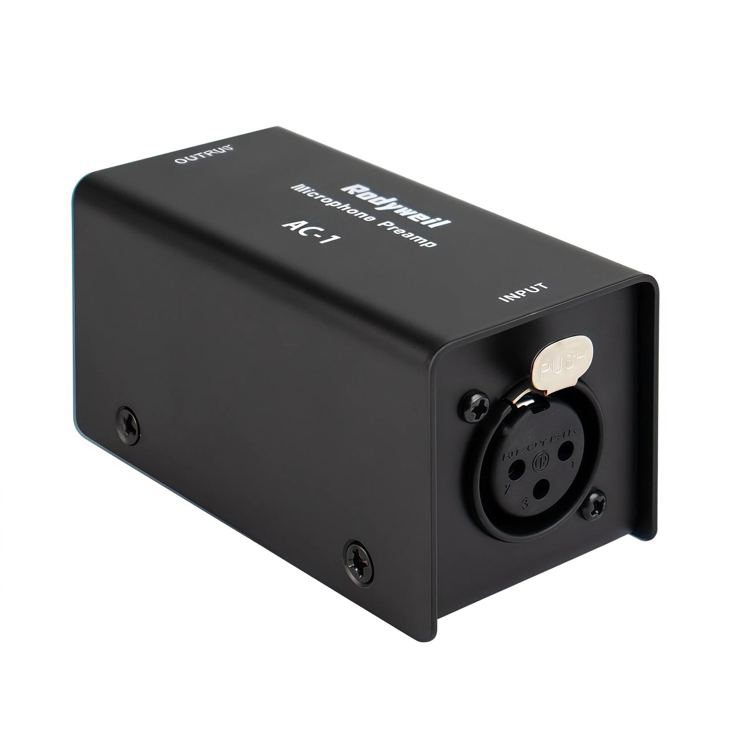 Rodyweil Microphone In Line Preamp Gain Booster for Dynamic and Ribbon Mic