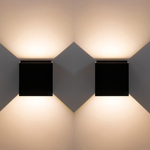 Modern Wall Sconce LED Waterproof Wall Lamp Aluminum with Adjustable Beam 10-Watt 4000K Cool White Indoor Outdoor for Bathroom Bedroom Corridor Living